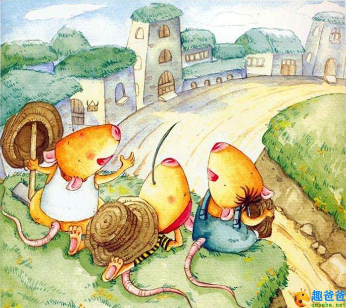 动物故事：三个鼠兄弟｜屋顶的草坪